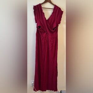 City Chic Red Maxi Dress